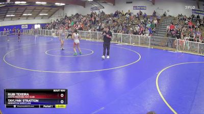 127 lbs Round 4 - Rubi Texeira, SOUTH MEDFORD MAT CLUB vs Taylynn Stratton, Hermiston Wrestling