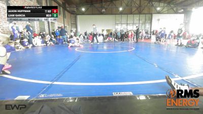 90 lbs Rr Rnd 1 - Jaxon Huffman, Team Tulsa NDT vs Liam Garcia, Mojo Mulisha 12u