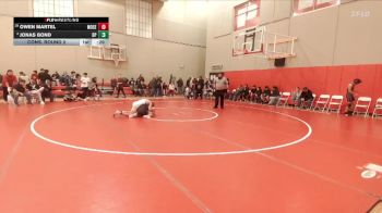 126 lbs Cons. Round 2 - Jonas Bond, Deer Park vs Owen Martel, Moses Lake
