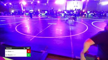 53 lbs Quarterfinal - Kyan Keys, Millard South WC vs Braxton Moore, Unattached