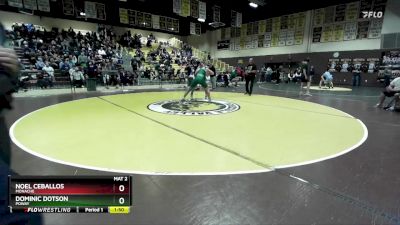 190 lbs Quarterfinal - Dominic Dotson, Poway vs Noel Ceballos, Monache