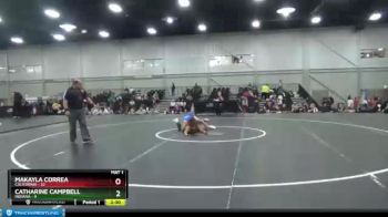 127 lbs Placement Matches (8 Team) - Makayla Correa, California vs Catharine Campbell, Indiana