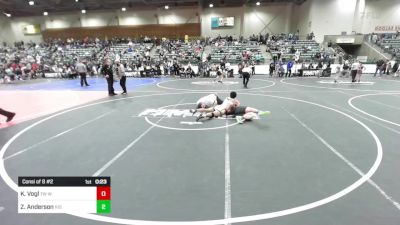 144 lbs Consi Of 8 #2 - Korbyn Vogl, TW Wrestling vs Zayden Anderson, Rio Linda