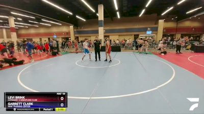 126 lbs Cons. Semi - Levi Brink, Category 5 Wrestling Club vs Garrett Clark, WAR Training Center