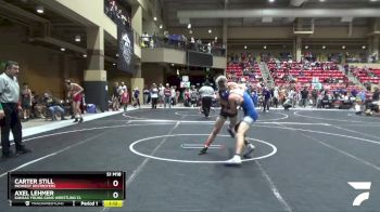 130 lbs Quarterfinal - Axel Lehmer, Kansas Young Guns Wrestling Cl vs Carter Still, Midwest Destroyers