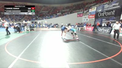 5A Boys 165 lbs Cons. Round 1 - Samuel Doman, Canby Boys vs Ayden Zaragoza, McKay Boys