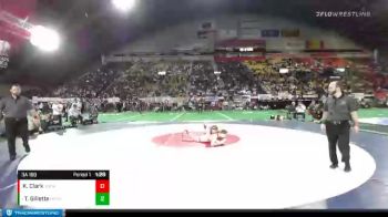 3A 160 lbs 1st Place Match - Tayten Gillette, Gooding vs Kolby Clark, South Fremont