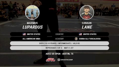 Maximus Lupardus vs Canaan Lane 2024 ADCC Austin Open