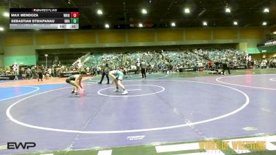 108 lbs Consi Of 16 #2 - Max Mendoza, Wright Wrestling Academy vs Sebastian Stsiapanau, Roundtree Wrestling Academy