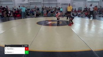 80-B lbs Round 4 - Kingston Hamilton, IL vs Beau Havers, PA