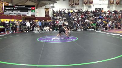 126 lbs 5th Place Match - Tommy Wurster, Dublin Coffman vs Michael Ruiz, Canyon Randall