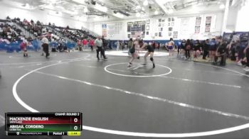 130 lbs Quarterfinal - Mackenzie English, Westlake vs Abigail Cordero, Cerritos