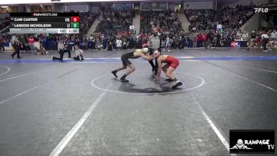 92 lbs Cons. Semi - Landon Nicholson, Lawrence Elite vs Cam Carter, Columbus