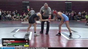 100A 1st Place Match - Emily Fritz, Anamosa vs Valeria Torres, East Buchanan