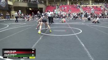 105 lbs Round 4 (6 Team) - Jaxon Felker, Midwest Elite vs Calan Manley, SlyFox Black