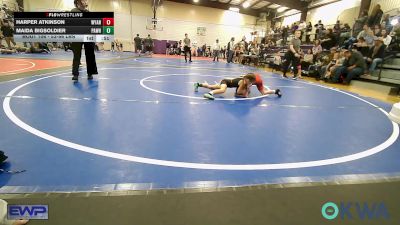 53-56 lbs Rr Rnd 1 - Harper Atkinson, Wyandotte Youth Wrestling vs Maida Bigsoldier, Pawhuska Elks Takedown