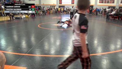 75 lbs Semifinal - Gannon Carson, Lynx Wrestling Club vs Huxton Hackman, Hammerin Hawks