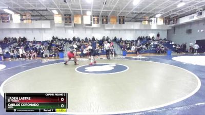 285 lbs Champ. Round 2 - Carlos Coronado, Vista vs Jaden Lastre, El Modena