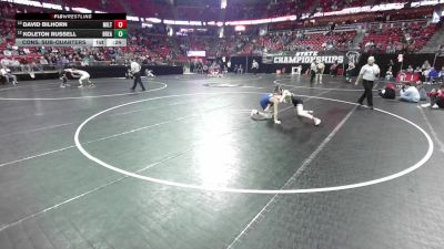 126 lbs Cons. Sub-quarters - Koleton Russell, Brookfield East vs David Bilhorn, Milton