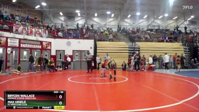 63 lbs Quarterfinal - Brycen Wallace, Midwest Xtreme Wrestling vs Max Hinkle, Fc Wrestling Club