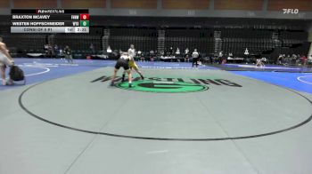 165 lbs Consi Of 8 #1 - Braxton McAvey, Fort Hays Tech Northwest vs Westen Hoffschneider, Wyoming