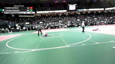 50 lbs Champ. Round 1 - Austin Deitrick, BKV1 vs Colton Parsons, WRN2
