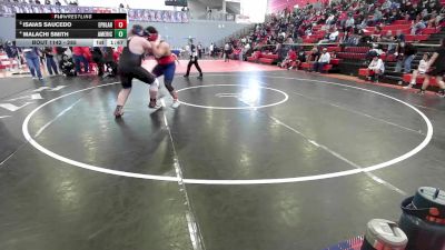 285 lbs Quarterfinal - Isaias Saucedo, El Paso Bel Air vs Malachi Smith, El Paso Americas
