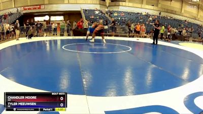 285 lbs 1st Place Match - Chandler Moore, OH vs Tyler Meeuwsen, MI