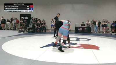 190 lbs Cons. Quarters - Alexis Storsved, Mandan Wrestling Club vs Arheanna Bryan, Youth Impact Center Wrestling Club