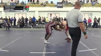 285 lbs Semifinal - Cayden Bell, Alma vs Mason Knight, Olivet