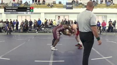 285 lbs Semifinal - Cayden Bell, Alma vs Mason Knight, Olivet