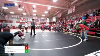 52 lbs Quarterfinal - Barrett Robb, IRONMEN Wrestling Club vs Jacob Wardlow, Heat