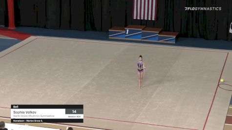 Sophia Volkov - Ball, North Shore Rhythmic Gymnastics Center - 2021 Rhythmic Elite Qualifier