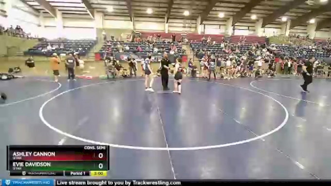 120 lbs Cons. Semi - Ashley Cannon, Utah vs Evie Davidson, Utah