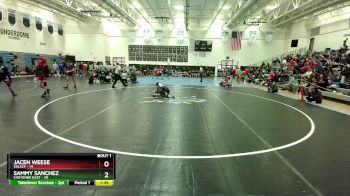 120 lbs Round 1 (3 Team) - Sammy Sanchez, Cheyenne East vs Jacen Weese, Valley