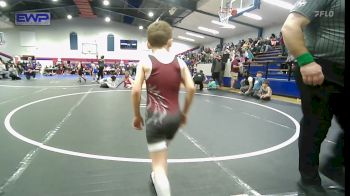 55 lbs Consi Of 8 #2 - Wyatt McCaskey, Warhorse Wrestling Club vs Branden Hickman, Berryhill Wrestling Club