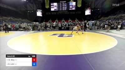 126 lbs Cons 8 #2 - Dominic Way, WV vs Gage Lohr, SD