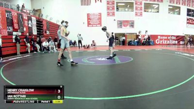 106 lbs Round 3 - Ian Rottari, North Ridgeville High School vs Henry Craiglow, Archbishop Alter