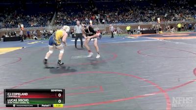 D4-190 lbs Semifinal - Lucas Sischo, Bark River-Harris HS vs CJ Copeland, Lakeview HS