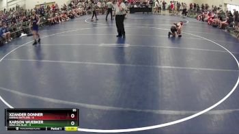 95 lbs Round 4 (6 Team) - Karson Wuebker, Iowa USA Blue vs Xzander Donner, Kansas Rattlers