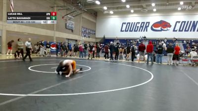 112-120 lbs Round 4 - Layth Bahamadi, Unattached vs Lucas Hill, ALL PHASE WRESTLING