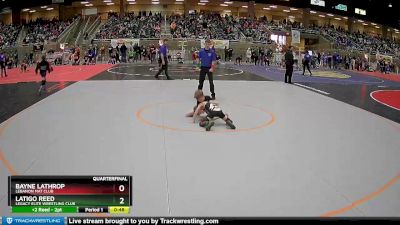 63 lbs Quarterfinal - Bayne Lathrop, Lebanon Mat Club vs Latigo Reed, Legacy Elite Wrestling Club