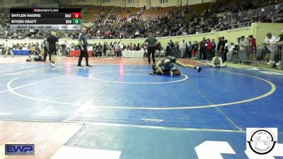 108 lbs Consi Of 32 #2 - Rhylen Harris, Unattached vs Ryken Kraft, Bridge Creek Wrestling