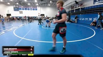 215 lbs Champ. Round 1 - Gage Gromman, Burns/Pine Bluffs vs Jaxson Viergets, Thunder Basin