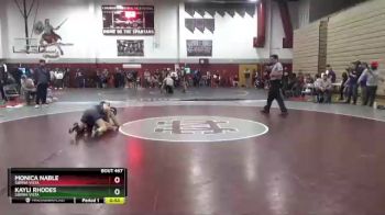 93 lbs Round 4 - Monica Nable, Sierra Vista vs Kayli Rhodes, Sierra Vista