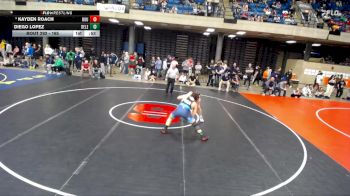 165 lbs Champ. Round 2 - Kayden Roach, Bourbonnais vs Diego Lopez, Unattached