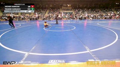 55 lbs Consi Of 32 #2 - Archer Hamilton, Greater Heights Wrestling vs Frankie Carrasco, Tuscon Cyclones