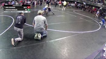 58 lbs Cons. Round 3 - Adalyn Pavelka, Niobrara/Verdigre vs Aria Rowden, Beatrice Wrestling Club - Girls