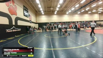 157A Round 1 - Holden Yeates, Wind River vs Preston Rosburg, Natrona County