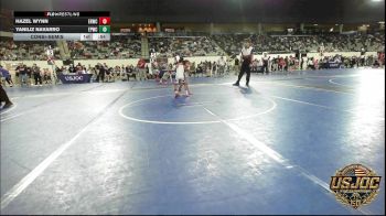 40 lbs Consolation - Hazel Wynn, El Reno Wrestling Club vs Yaniliz Navarro, El Paso Wildcats